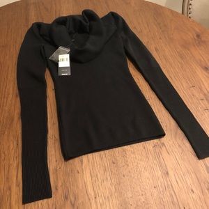 BCBG Max Azria BLACK Turtle Neck Rare. Xs New